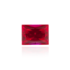 гидротермальный выращенный рубин ruby корунд форма камня багет огранка принцесса