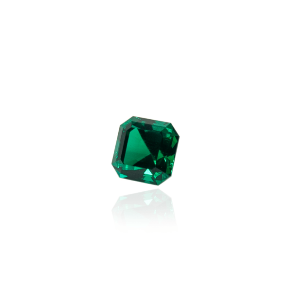 гидротермальный выращенный изумруд hydrothermal emerald замбийский изумруд форма камня ашер огранка ступенчатая