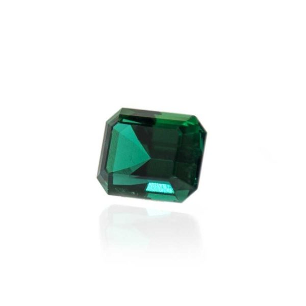 гидротермальный выращенный изумруд hydrothermal emerald замбийский изумруд форма камня октагон огранка изумрудная ступенчатая