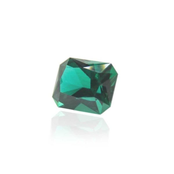 гидротермальный выращенный колумбийский изумруд hydrothermal emerald форма октагон радиант огранка ступенчатая