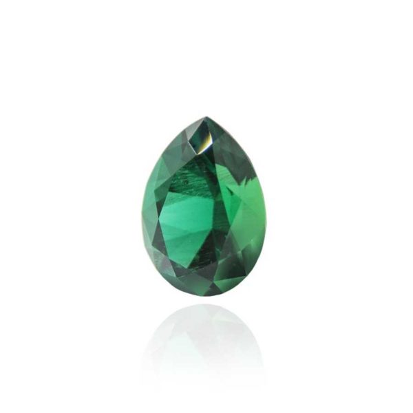 гидротермальный выращенный изумруд hydrothermal emerald замбийский изумруд форма камня груша капля огранка бриллиантовая
