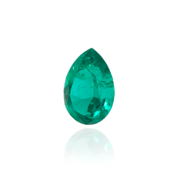 гидротермальный выращенный колумбийский изумруд hydrothermal emerald форма груша капля бриллиантовая огранка