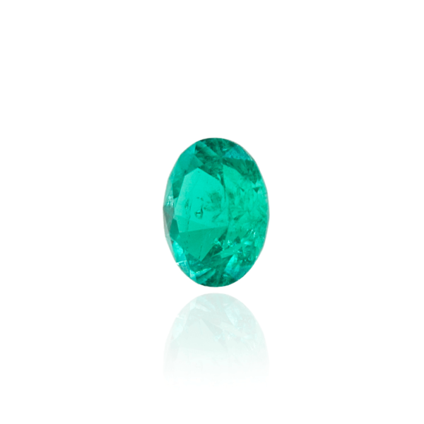 гидротермальный выращенный колумбийский изумруд hydrothermal emerald огранка овал