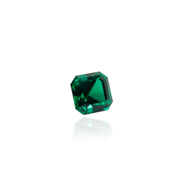 гидротермальный выращенный изумруд hydrothermal emerald замбийский изумруд форма камня ашер огранка ступенчатая