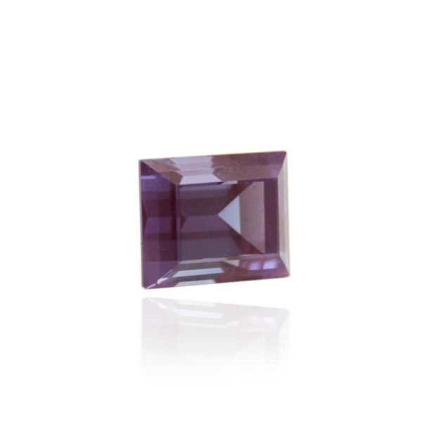 александрит реверс эффект выращенный александрит alexandrite багет ступенчатая огранка