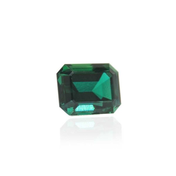 гидротермальный выращенный изумруд hydrothermal emerald замбийский изумруд форма камня октагон огранка изумрудная ступенчатая