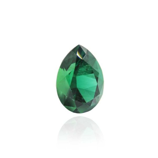 гидротермальный выращенный изумруд hydrothermal emerald замбийский изумруд форма камня груша капля огранка бриллиантовая