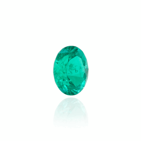 гидротермальный выращенный колумбийский изумруд  hydrothermal emerald огранка овал