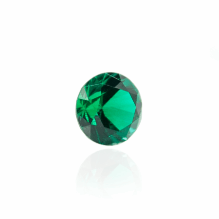 гидротермальный выращенный изумруд hydrothermal emerald замбийский изумруд форма камня круг огранка бриллиантовая