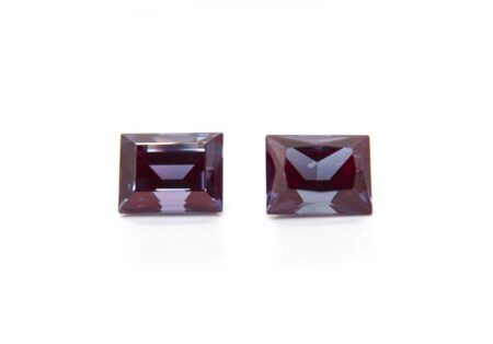 александрит реверс эффект выращенный александрит alexandrite багет ступенчатая бриллиантовая огранка