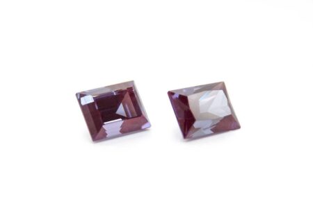 александрит реверс эффект выращенный александрит alexandrite багет ступенчатая бриллиантовая огранка