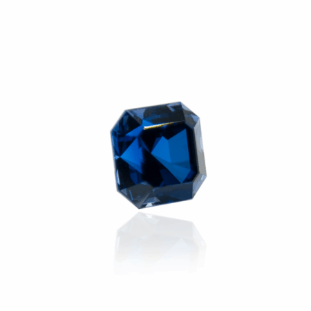 гидротермальный выращенный сапфир sapphire корунд огранка ашер ступенчатая огранка