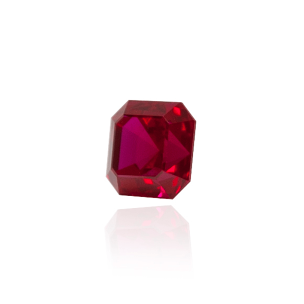 гидротермальный выращенный рубин голубиная кровь dark ruby корунд огранка ашер