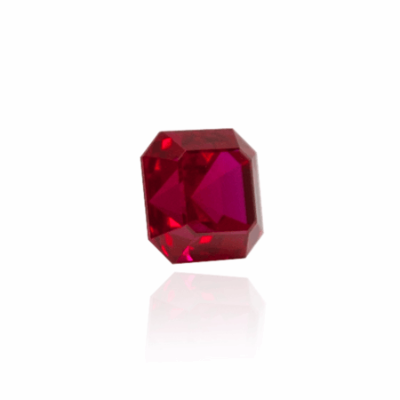гидротермальный выращенный рубин голубиная кровь dark ruby корунд огранка ашер