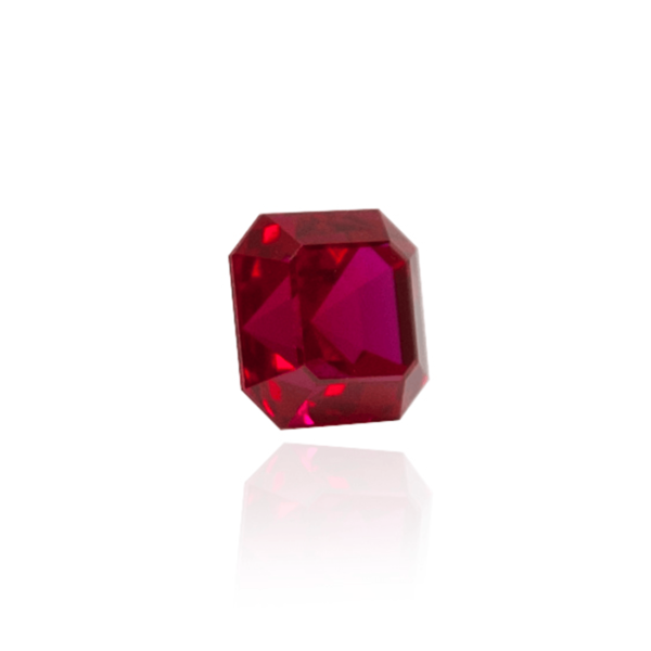 гидротермальный выращенный рубин голубиная кровь dark ruby корунд огранка ашер