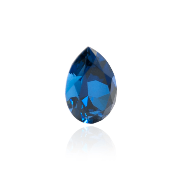 гидротермальный выращенный сапфир sapphire корунд огранка капля груша