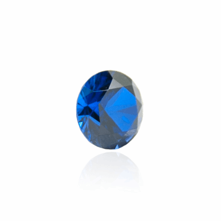 гидротермальный выращенный сапфир sapphire корунд огранка круг