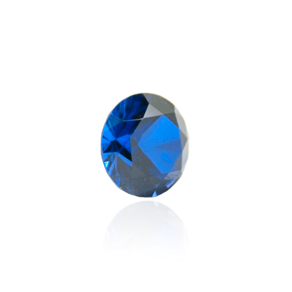 гидротермальный выращенный сапфир sapphire корунд огранка круг