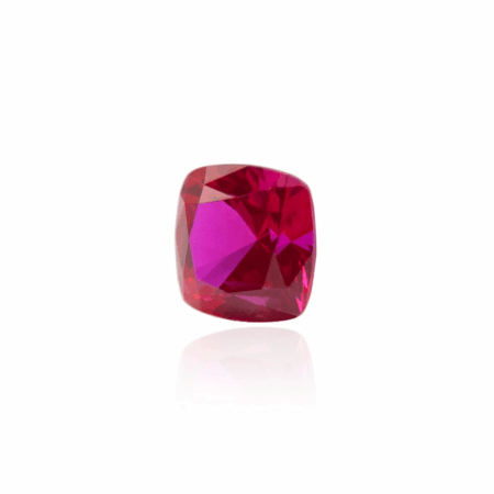 гидротермальный выращенный рубин ruby корунд огранка кушон