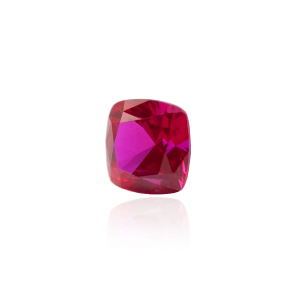 гидротермальный выращенный рубин ruby корунд огранка кушон