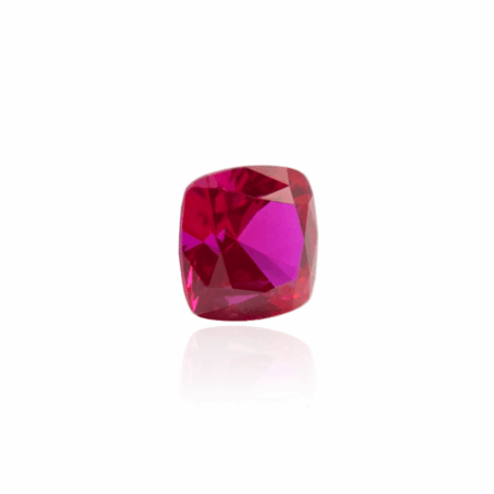 гидротермальный выращенный рубин ruby корунд огранка кушон
