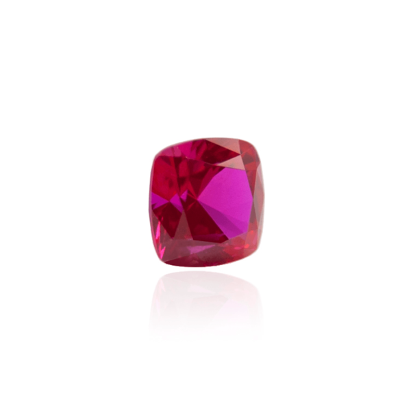гидротермальный выращенный рубин ruby корунд огранка кушон