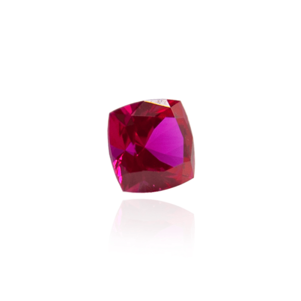 гидротермальный выращенный рубин ruby корунд огранка кушон