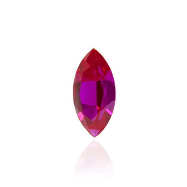 гидротермальный выращенный рубин ruby корунд огранка маркиз