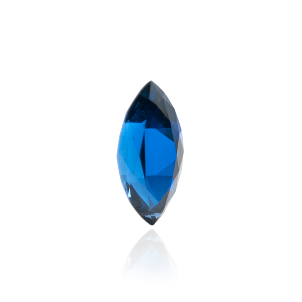 гидротермальный выращенный сапфир sapphire корунд огранка маркиз