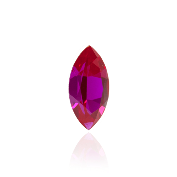 гидротермальный выращенный рубин ruby корунд огранка маркиз