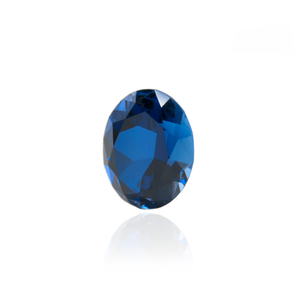 гидротермальный выращенный сапфир sapphire корунд огранка овал