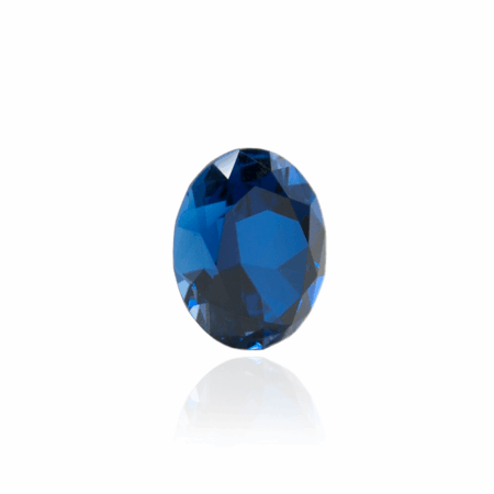 гидротермальный выращенный сапфир sapphire корунд огранка овал