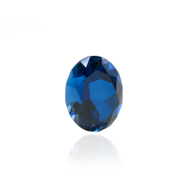 гидротермальный выращенный сапфир sapphire корунд огранка овал