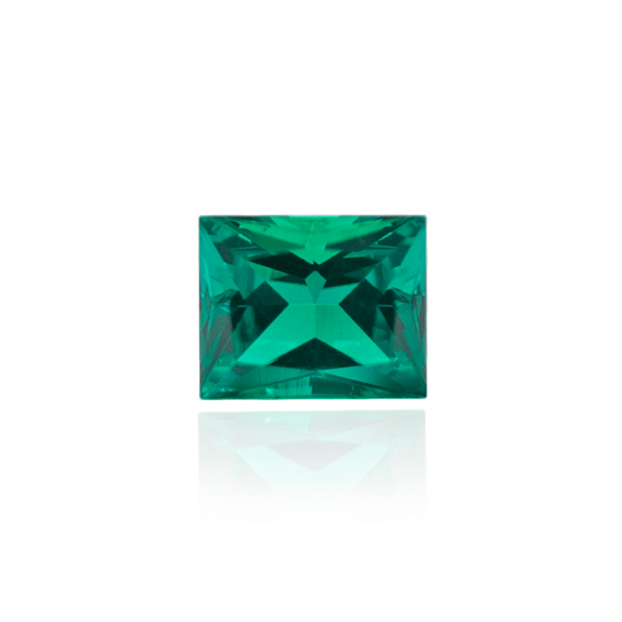 гидротермальный выращенный колумбийский изумруд emerald огранка багет