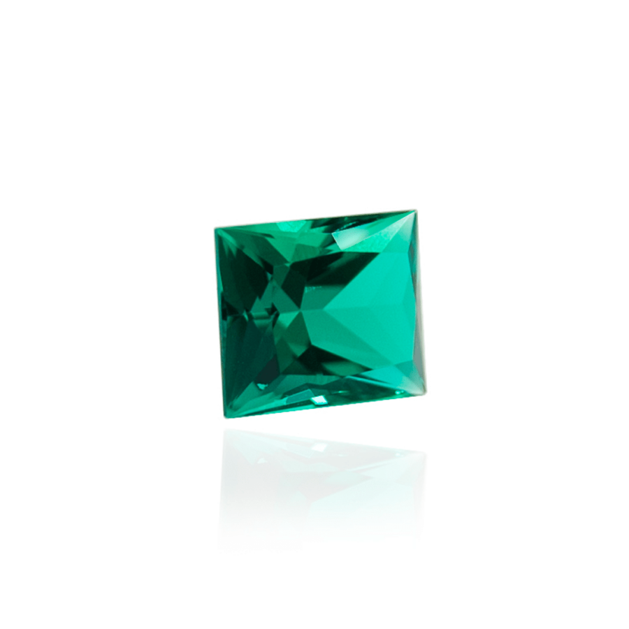 гидротермальный выращенный колумбийский изумруд emerald огранка багет