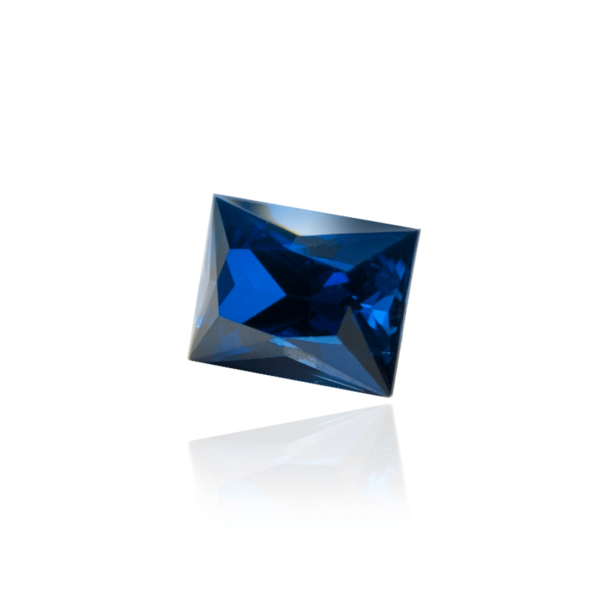 гидротермальный выращенный сапфир sapphire корунд огранка принцесса