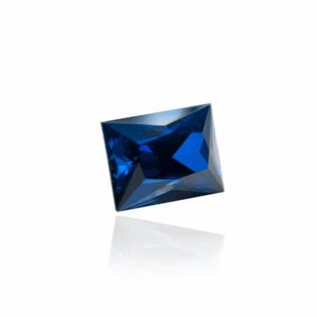 гидротермальный выращенный сапфир sapphire корунд огранка принцесса
