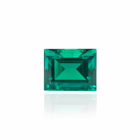 гидротермальный выращенный колумбийский изумруд emerald огранка багет
