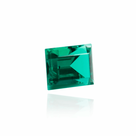 гидротермальный выращенный колумбийский изумруд emerald огранка багет