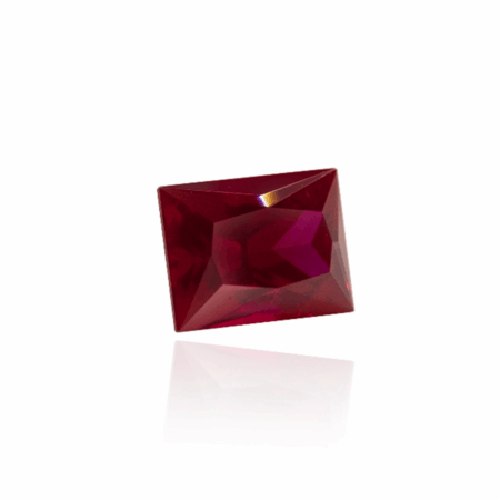 гидротермальный выращенный рубин голубиная кровь dark ruby корунд огранка бегет