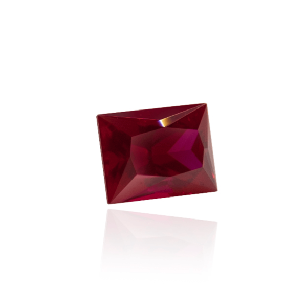 гидротермальный выращенный рубин голубиная кровь dark ruby корунд огранка бегет