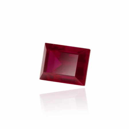 гидротермальный выращенный рубин голубиная кровь dark ruby корунд огранка бегет