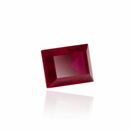 гидротермальный выращенный рубин голубиная кровь dark ruby корунд огранка бегет