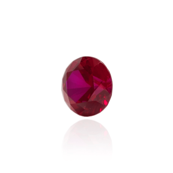 гидротермальный выращенный рубин голубиная кровь dark ruby корунд огранка круг