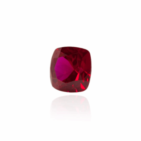 гидротермальный выращенный рубин голубиная кровь dark ruby корунд огранка кушон