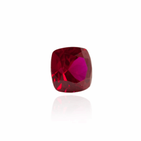 гидротермальный выращенный рубин голубиная кровь dark ruby корунд огранка кушон