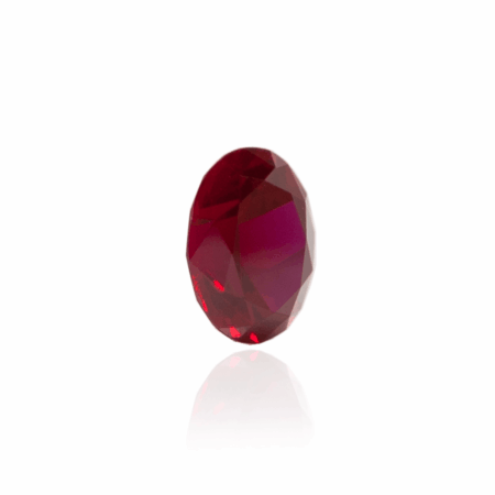гидротермальный выращенный рубин голубиная кровь dark ruby корунд огранка принцесса овал