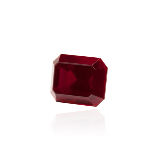 гидротермальный выращенный рубин голубиная кровь dark ruby корунд огранка принцесса октагон