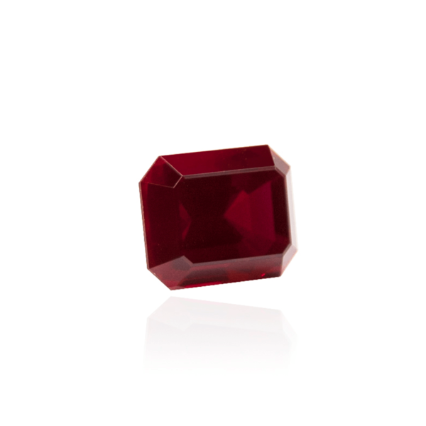 гидротермальный выращенный рубин голубиная кровь dark ruby корунд огранка принцесса октагон