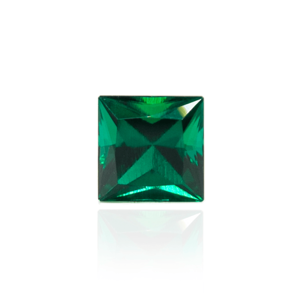 .png гидротермальный выращенный изумруд hydrothermal emerald замбийский изумруд огранка принцесса каре квадрат
